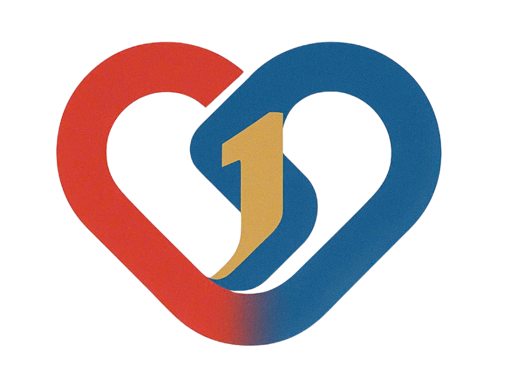 Hai nửa trái tim – Việt Nam (đỏ) & Campuchia (xanh)